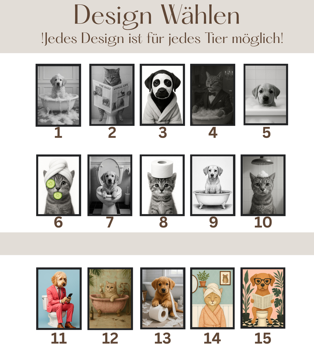 Personalisiertes Tier-Poster